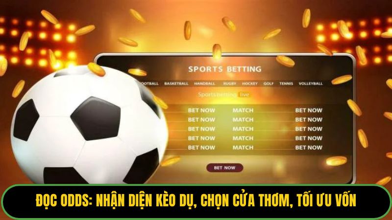 Đọc Odds: nhận diện kèo dụ, chọn cửa thơm, tối ưu vốn. 