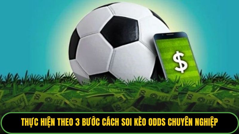 Thực hiện theo 3 bước cách soi kèo odds chuyên nghiệp.
